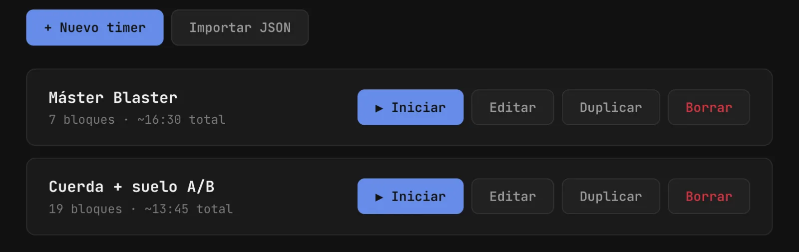 Interval Timer: saved routines